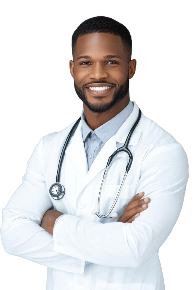 Doctor with medical equipment